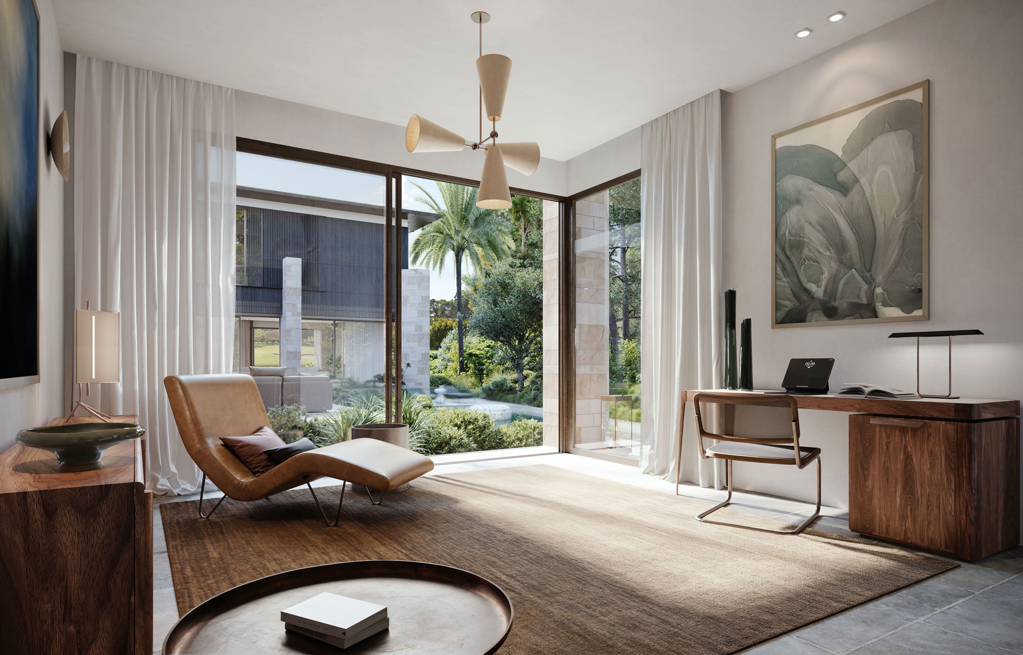 Campbell Architecture N3 HOUSE Gold Coast - resort home gold coast queensland calm cosy library space